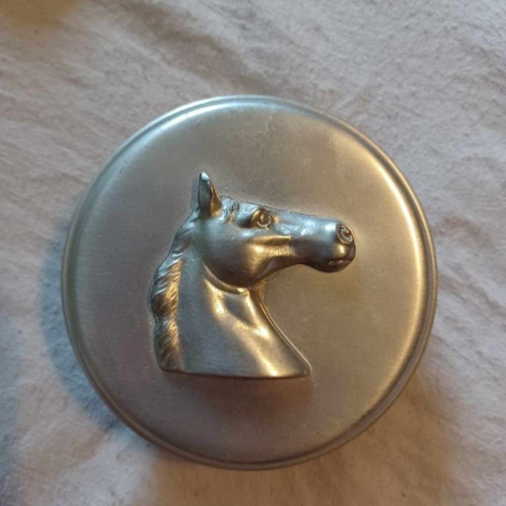 Pewter Horse Jewelry Case